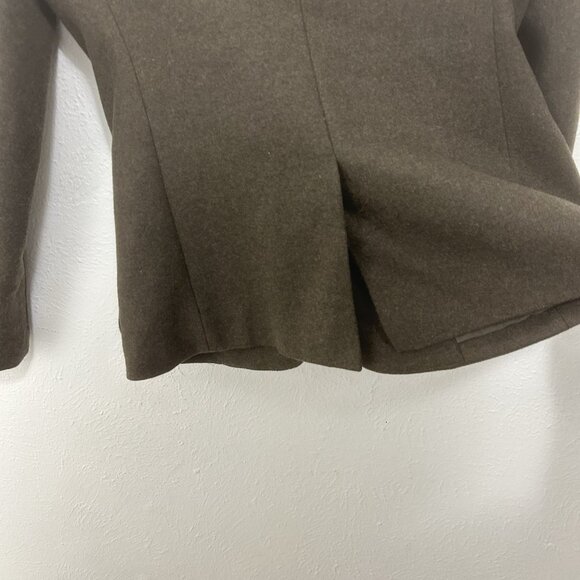 Everlane Women’s Wool Blend Academy Blazer Olive Green Size 2 Office Minimalist - Picture 8 of 11